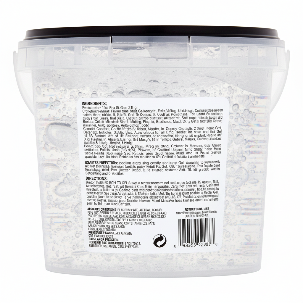 Ampro Pro Styl Clear Ice Gel 5lb Back View