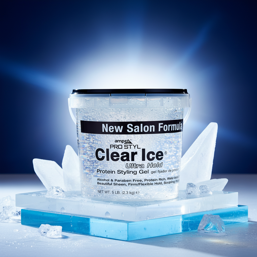 Ampro Pro Styl Clear Ice Gel 5lb Lifestyle Shot