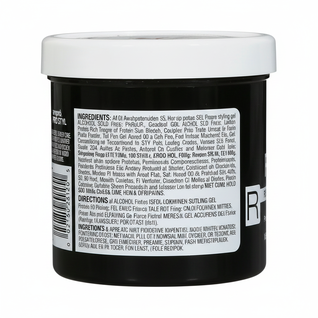 Ampro Pro Styl Protein Gel 6oz Back View