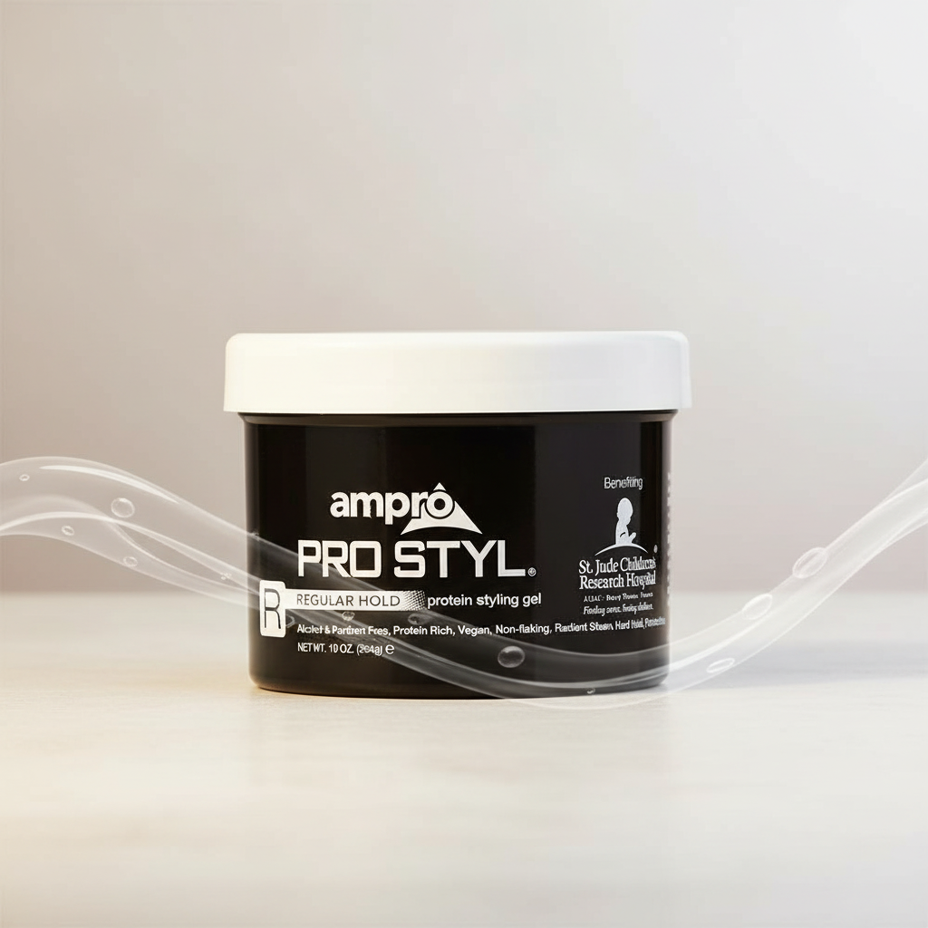 Ampro Pro Styl Protein Gel Regular Hold 10oz Lifestyle Shot