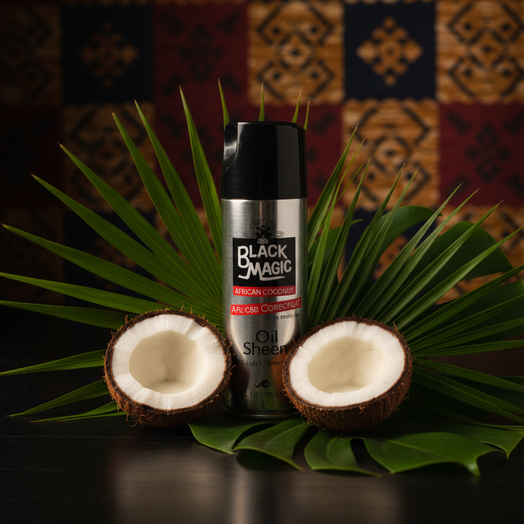 Black Magic African Coconut Oil Sheen Lifestyle Shot