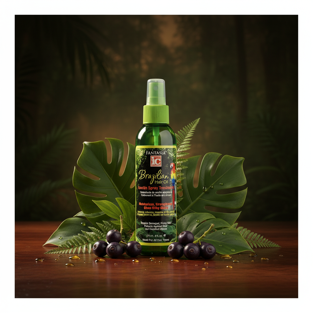 Brazilian Hair Oil Keratin Spray Lifestyle Shot
