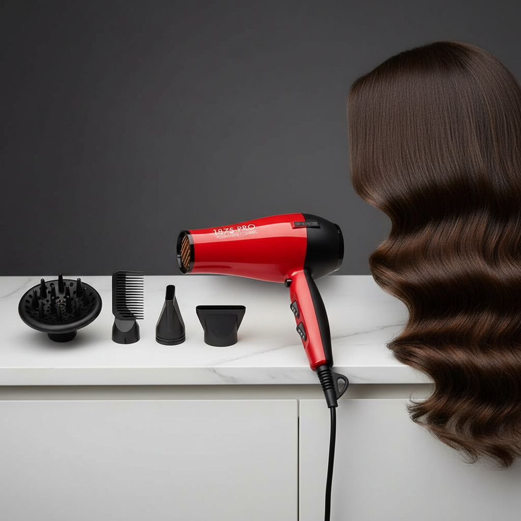 KISS Red Tourmaline Hair Dryer Lifestyle Shot
