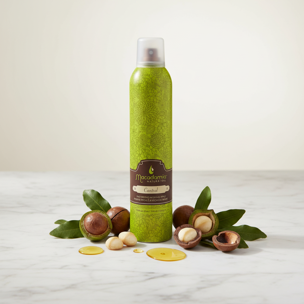 Macadamia Oil Hair Spray Lifestyle Shot