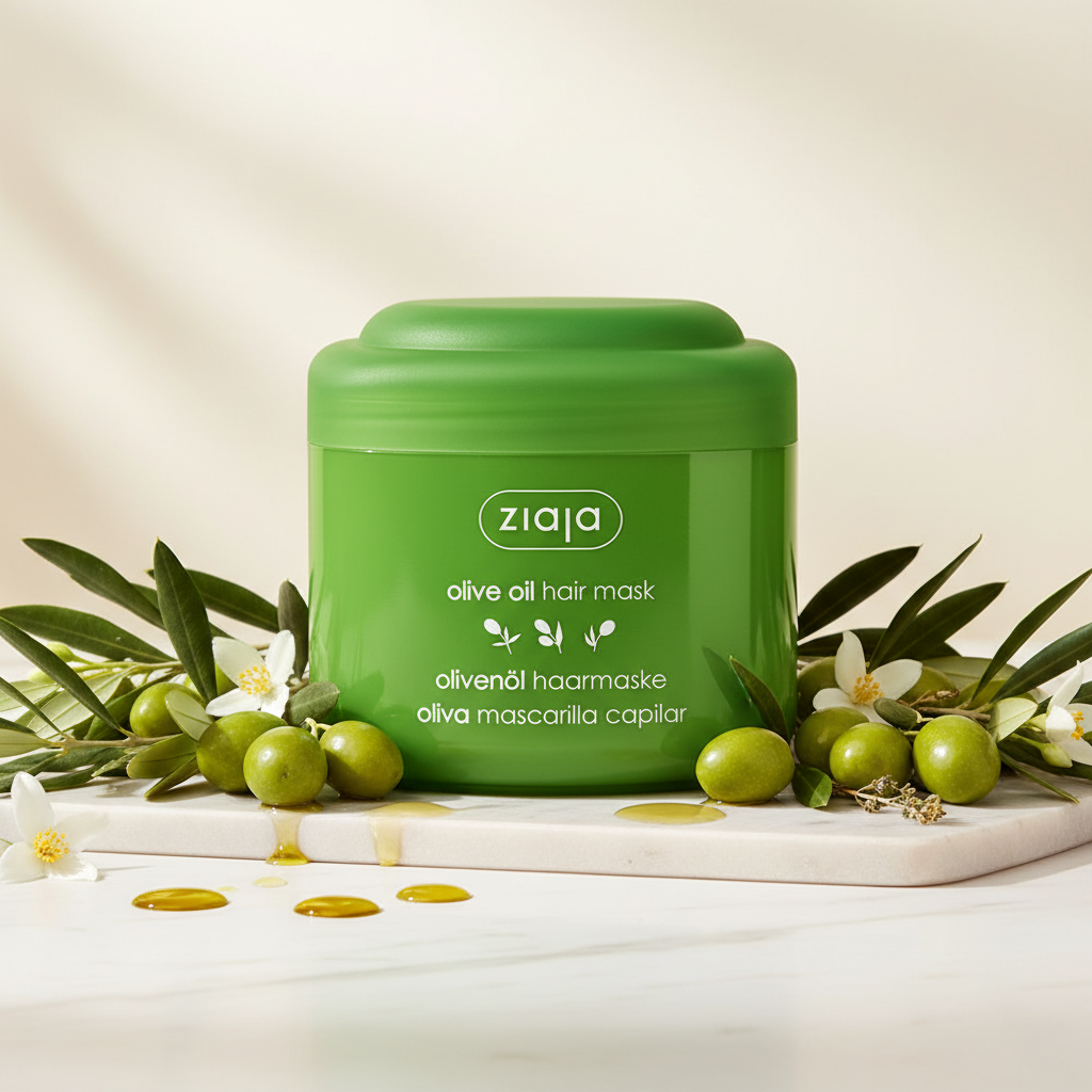 Olive Oil Hair Mask Lifestyle Shot