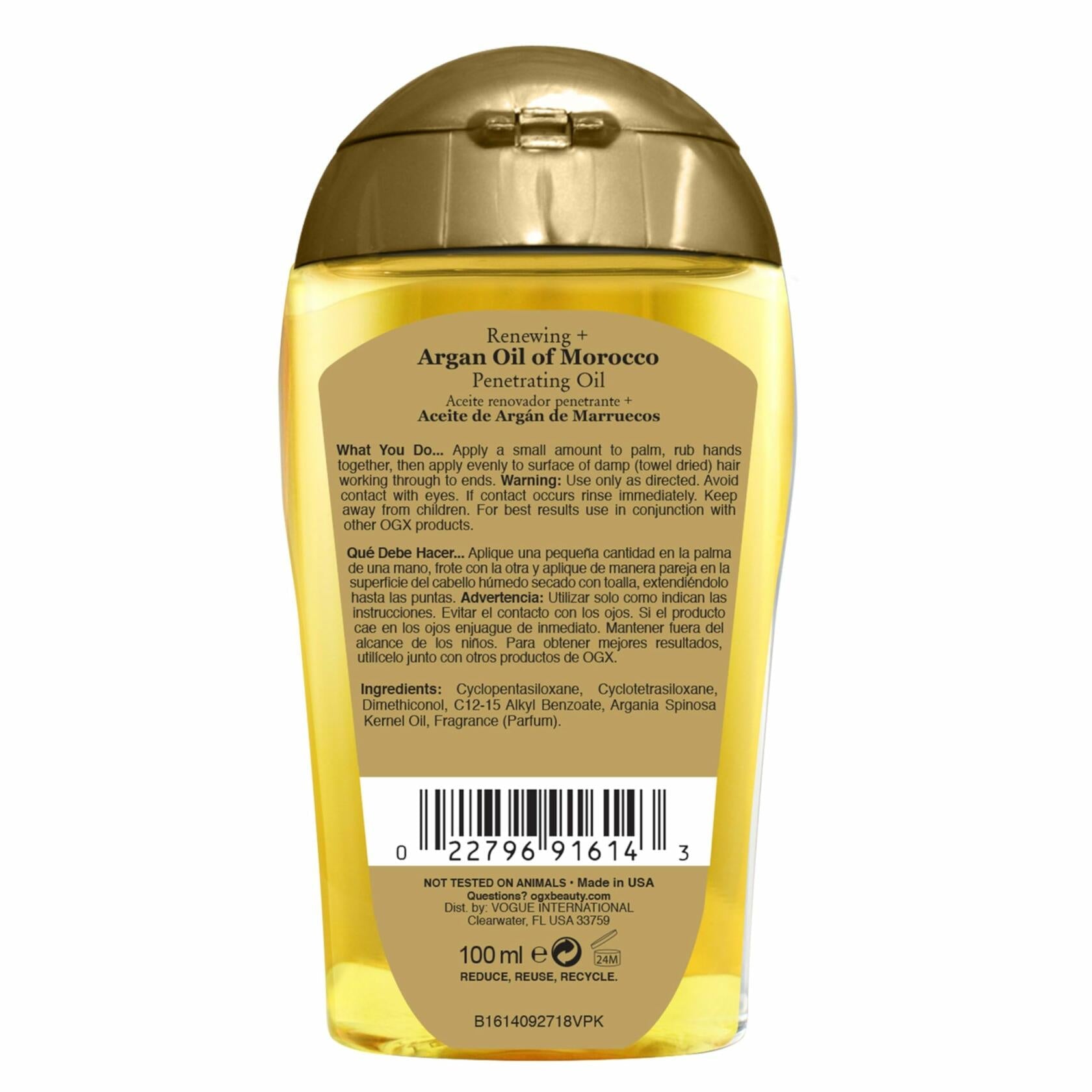 OGX Renewing Argan Oil of Morocco Hair Treatment Penetrating 3.3 fl oz