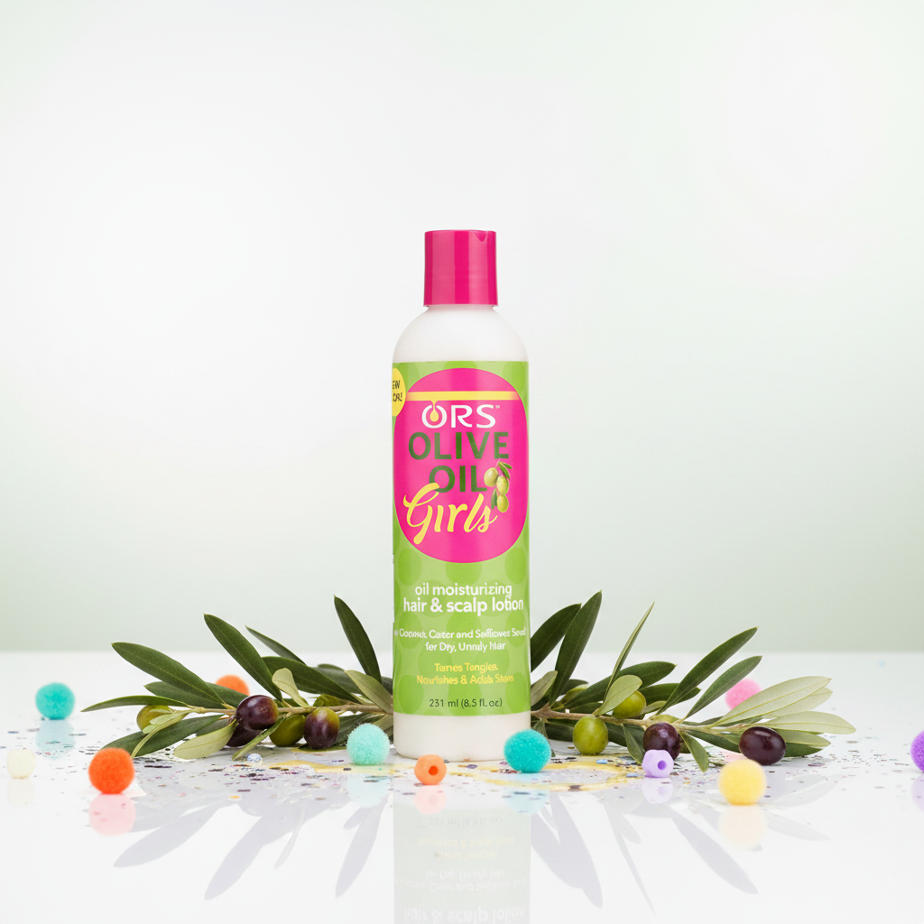 ORS Olive Oil Girls Hair Lotion Lifestyle Shot
