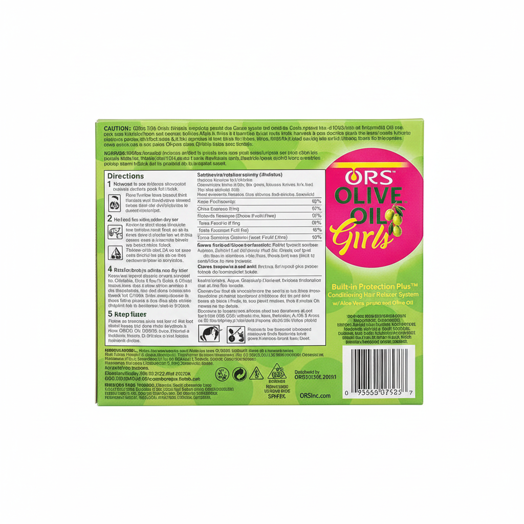 ORS Olive Oil Girls Relaxer Kit Back View