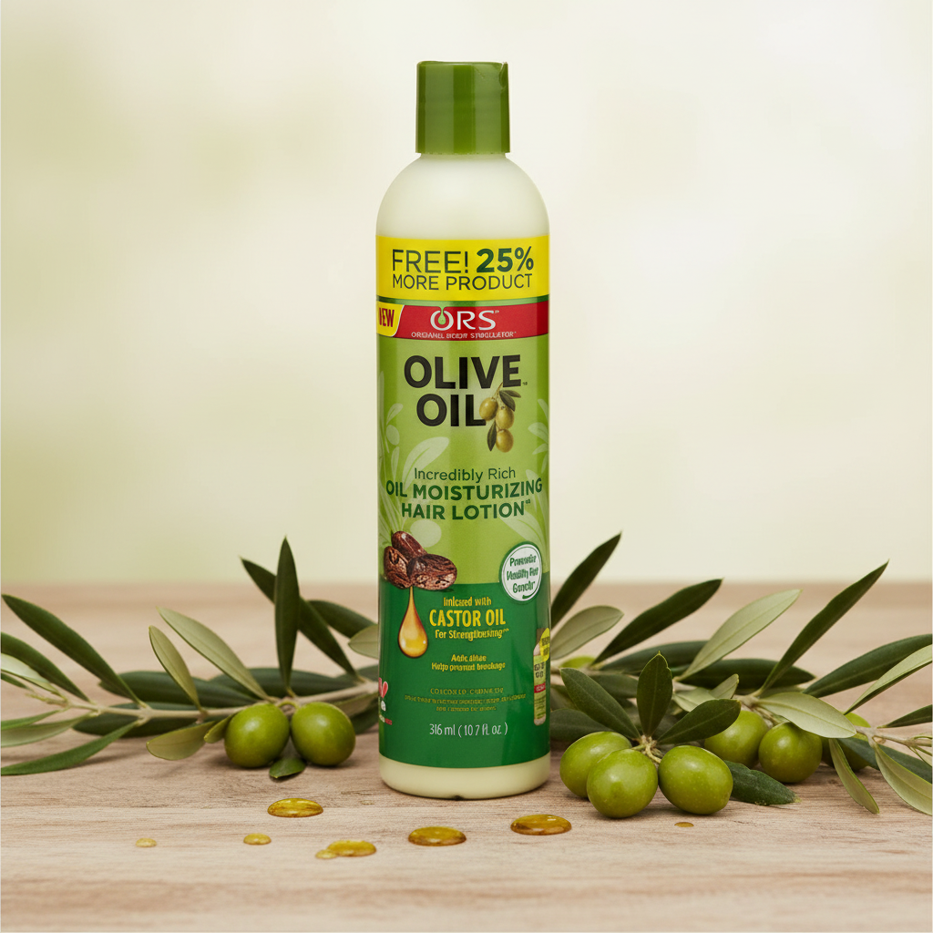 ORS Olive Oil Moisturizing Hair Lotion Lifestyle Shot