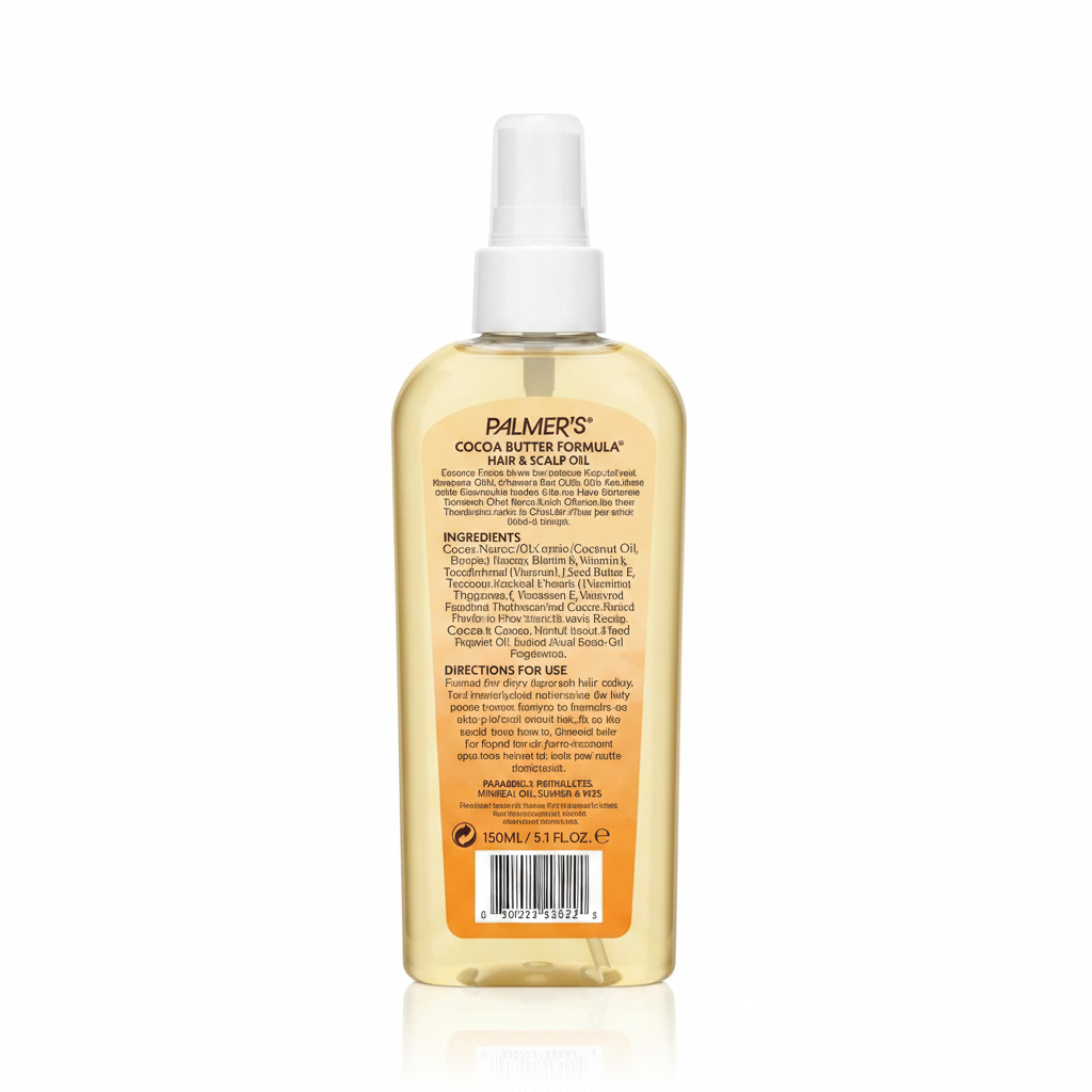 Palmer's Cocoa Butter & Biotin Hair Oil Back View