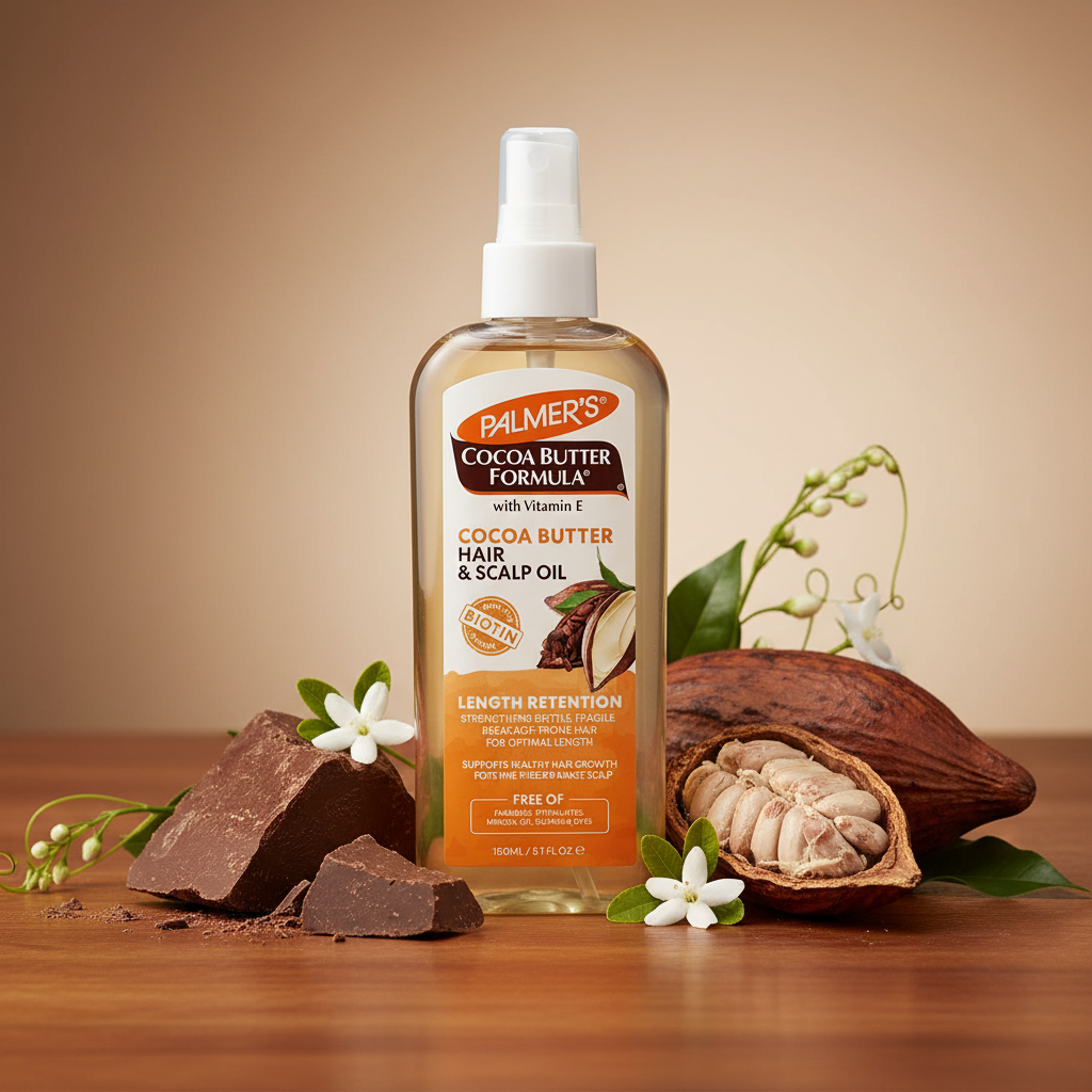Palmer's Cocoa Butter & Biotin Hair Oil Lifestyle Shot