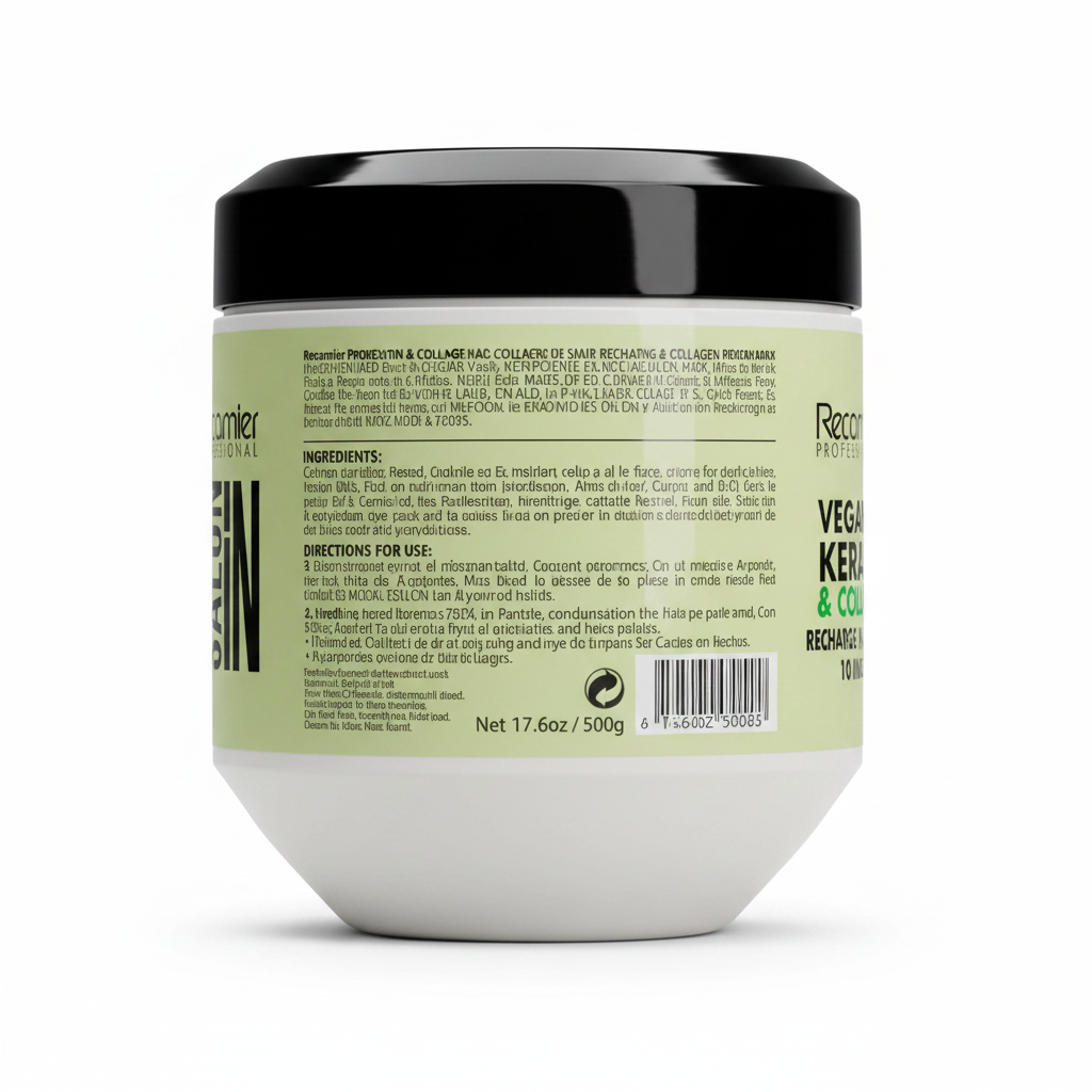Recamier Keratin & Collagen Hair Mask Back View